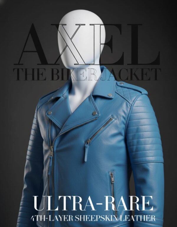 BIKER JACKET ( SKY BLUE )