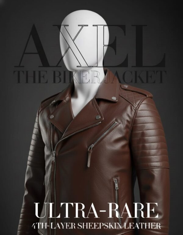 BIKER JACKET ( BROWN )