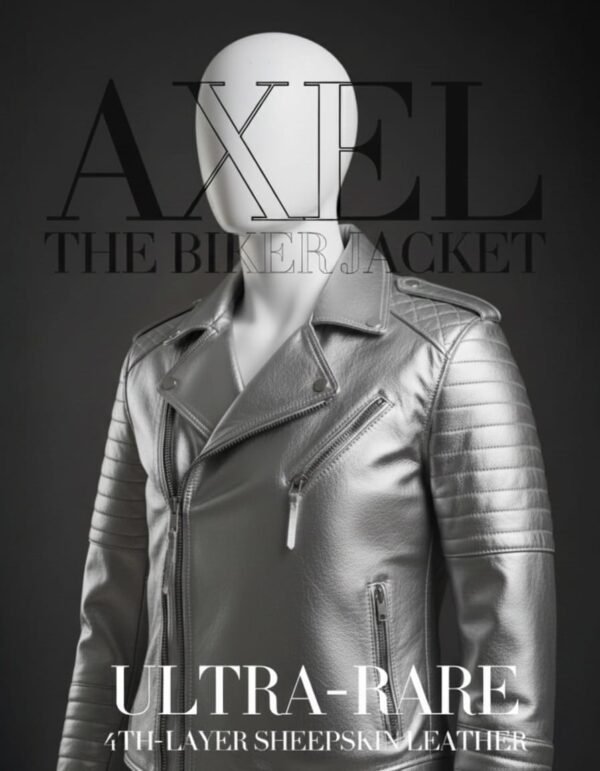 BIKER JACKET ( SILVER )