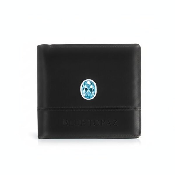 The “Topaz Azure” Heritage Wallet ( Black )