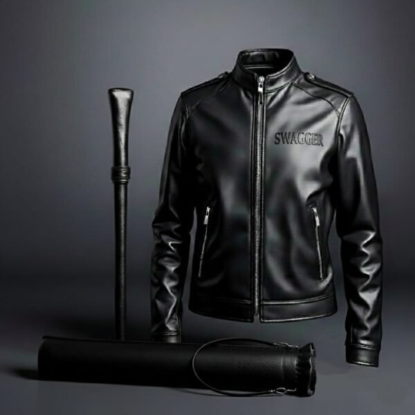 SWAGGER MAN ( JACKET + STICK + LEATHER STICK COVER ) 3 PIECE SET